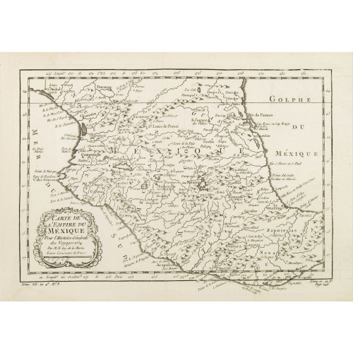 Carte de L'Empire du Mexico.
