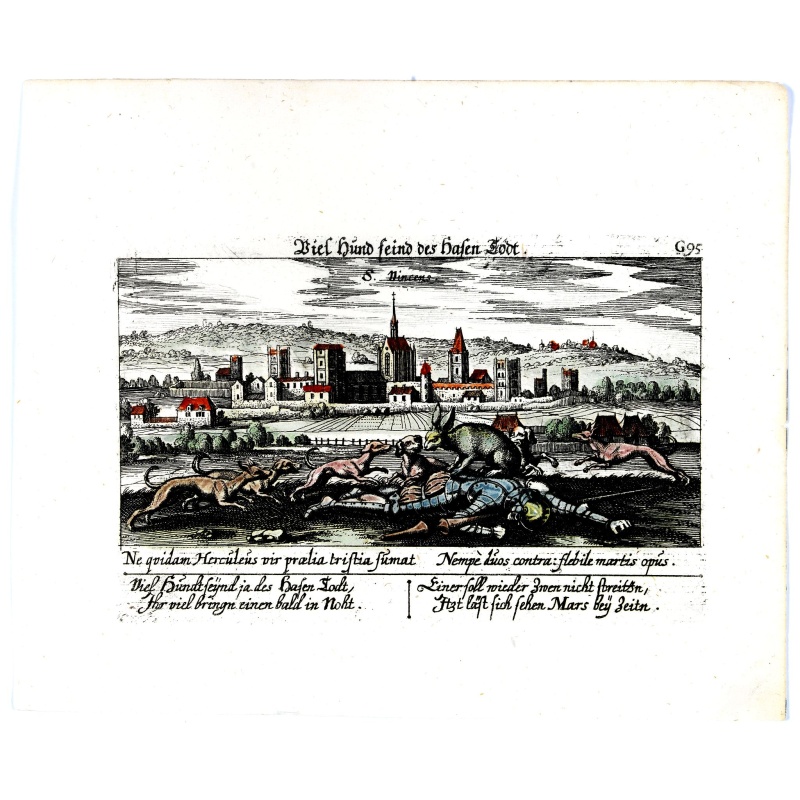 Vincennes - Viel hund Feind.des Hasen Todt.