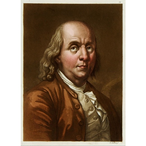 Portrait de Benjamin Franklin.