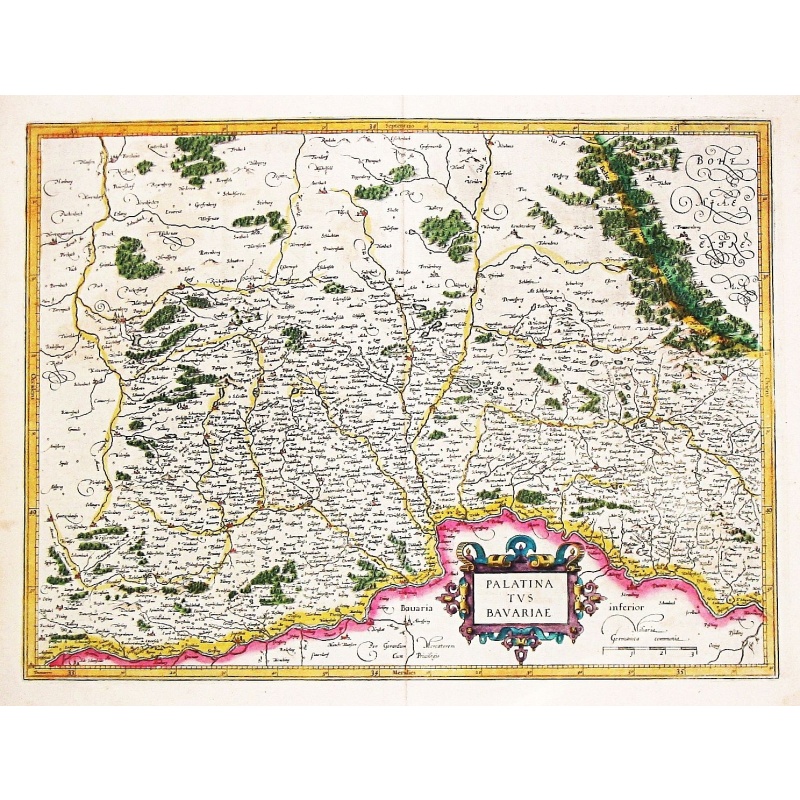 [Lot of 6 Maps of Germany] PALATINATUS BAVARIAE.