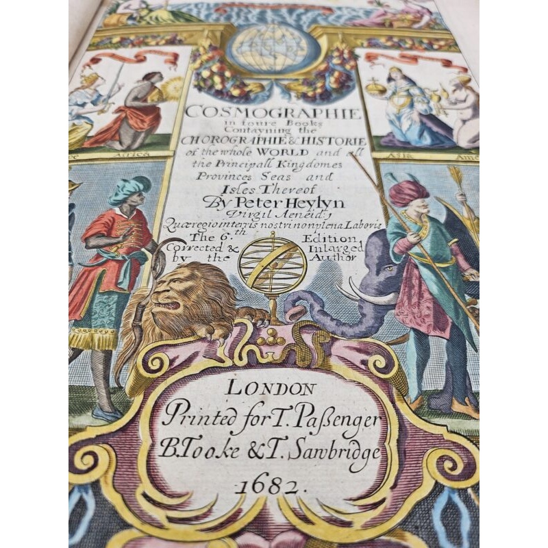 The first work to describe in print Australia, and California, Terra del Fuego, and other territories in the New World. Title-page and maps contemporary hand-coloured.