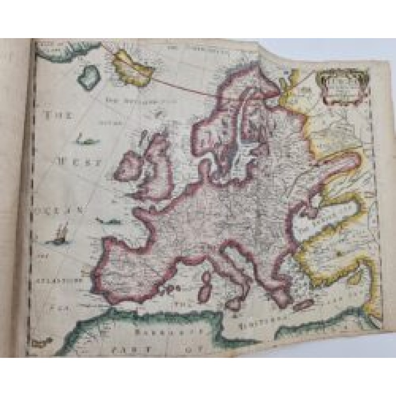 The first work to describe in print Australia, and California, Terra del Fuego, and other territories in the New World. Title-page and maps contemporary hand-coloured.