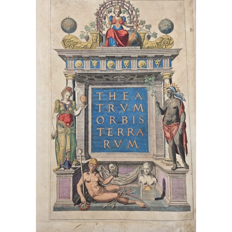 An early and beautifully contemporary hand-coloured worldatlas by Ortelius.