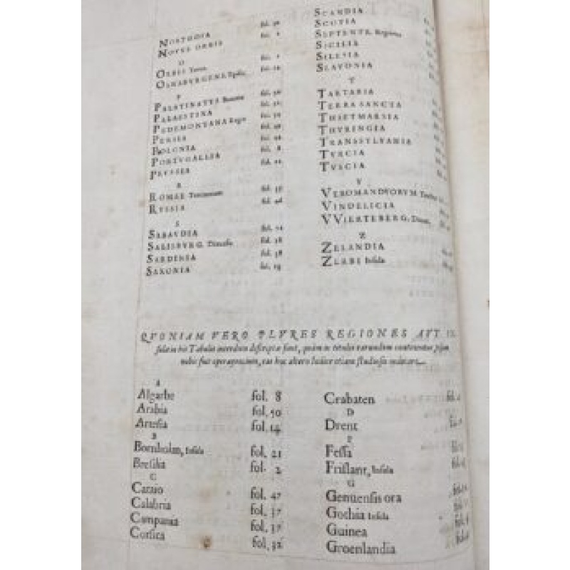An early and beautifully contemporary hand-coloured worldatlas by Ortelius.