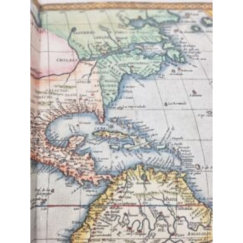 An early and beautifully contemporary hand-coloured worldatlas by Ortelius.