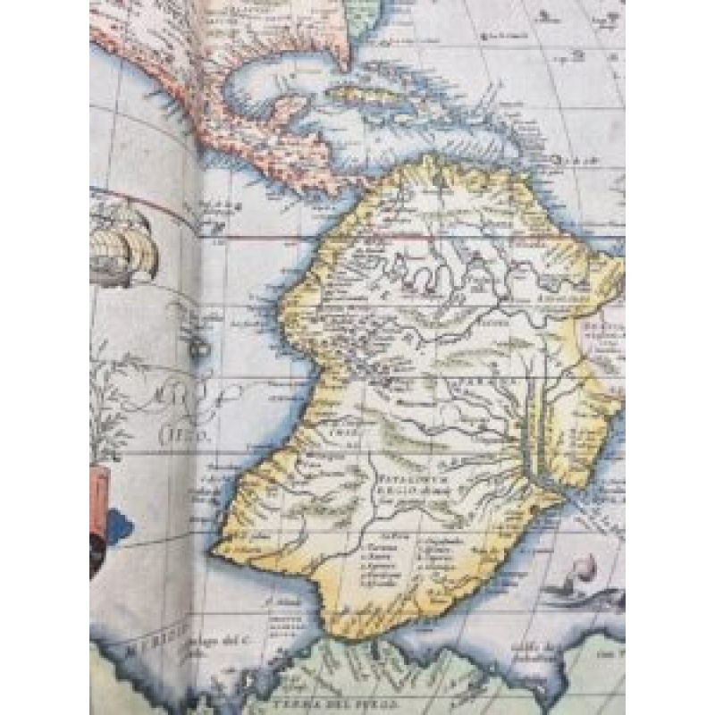 An early and beautifully contemporary hand-coloured worldatlas by Ortelius.