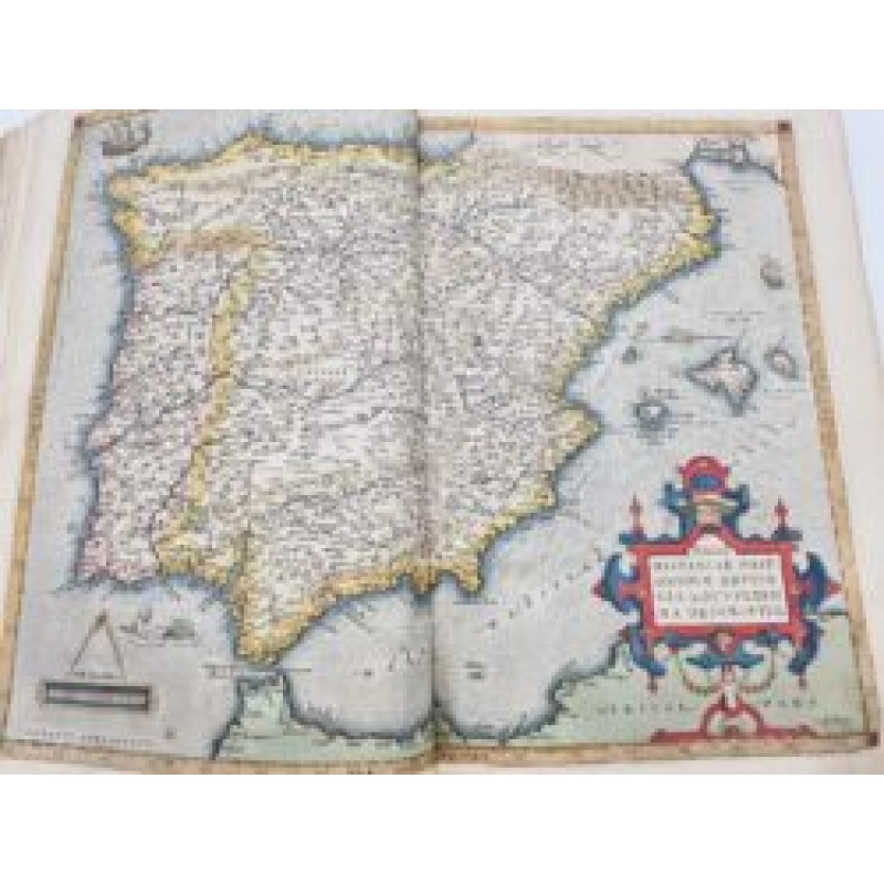 An early and beautifully contemporary hand-coloured worldatlas by Ortelius.