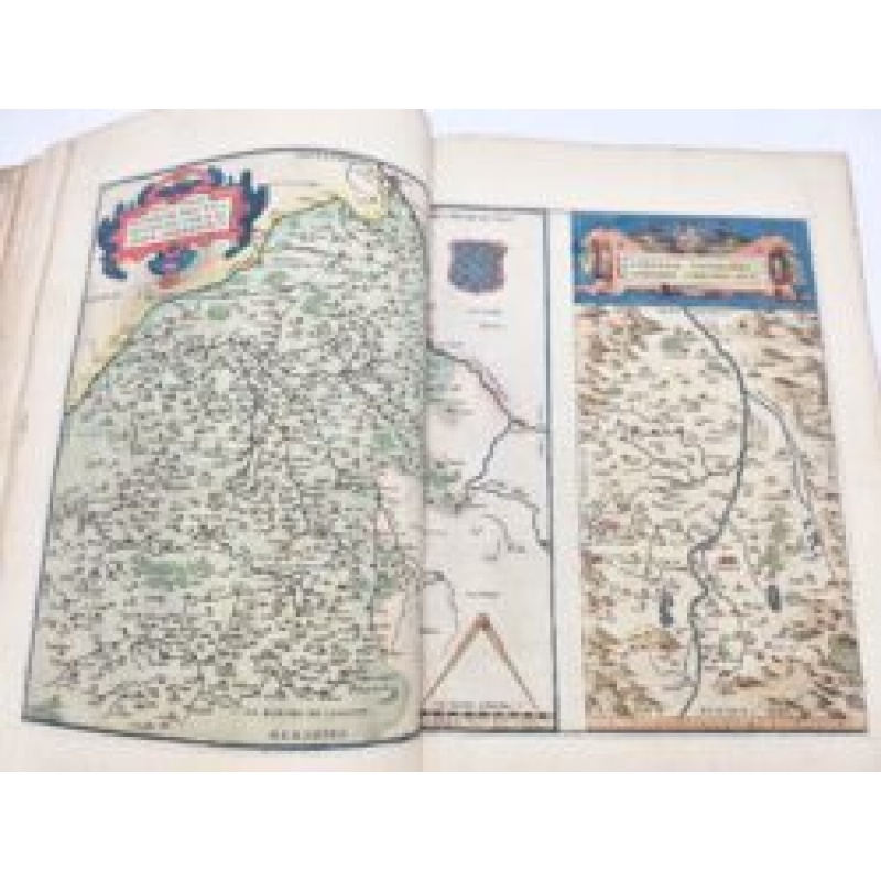An early and beautifully contemporary hand-coloured worldatlas by Ortelius.