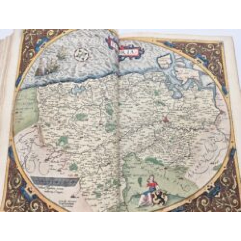 An early and beautifully contemporary hand-coloured worldatlas by Ortelius.