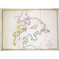 [Lot of 2 maps] Important plan of Port Bucarelli 1384 / Chart of the entrance of "Bassin de L'Quest", La Perouse. 1709