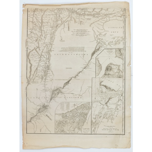 [Upper sheet map only] The Provinces New York, and New Jersey with part of Pensilvania and the Province of Quebec.