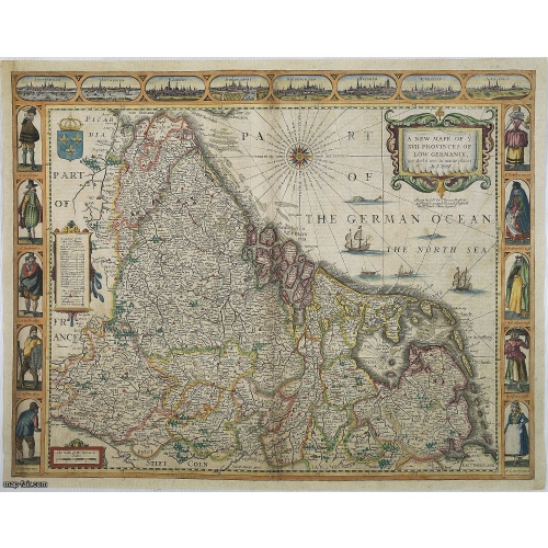 A new mape of Ye XVII Provinces of Low Germanie.