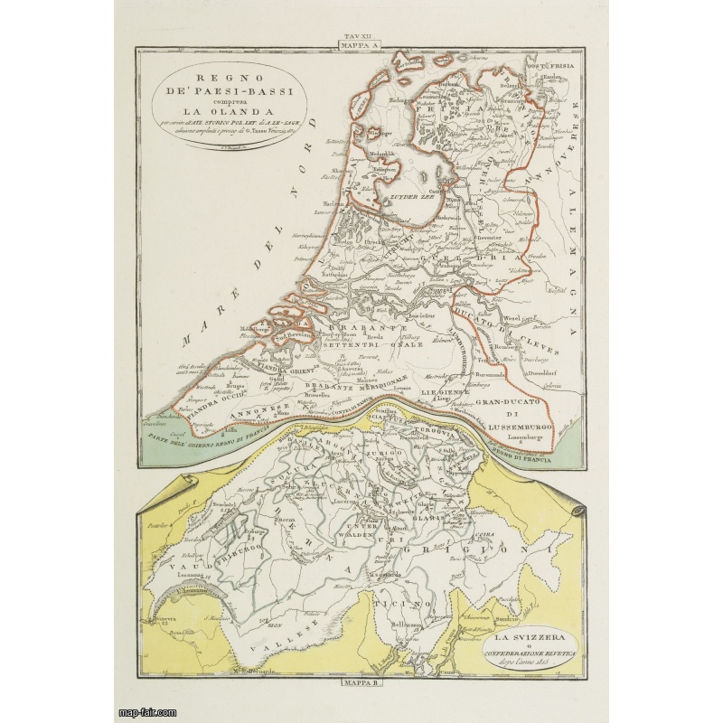 Regno de' Paesi-Bassi compresa la Olanda . . . / La Svizzera . . .