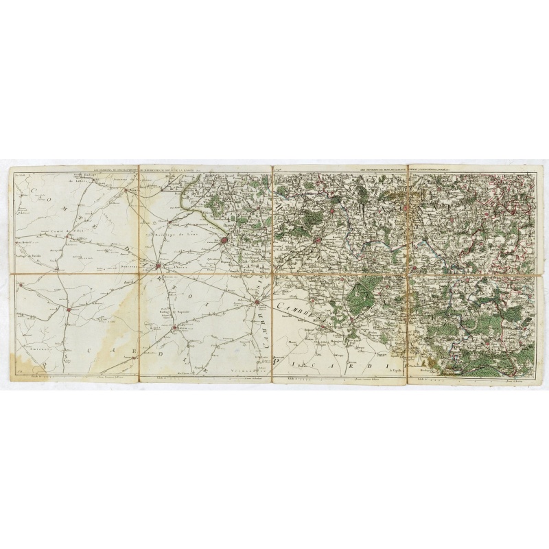 Les environs de Mons, Beaumont, Chimay, Valenciennes, Condé, &c.