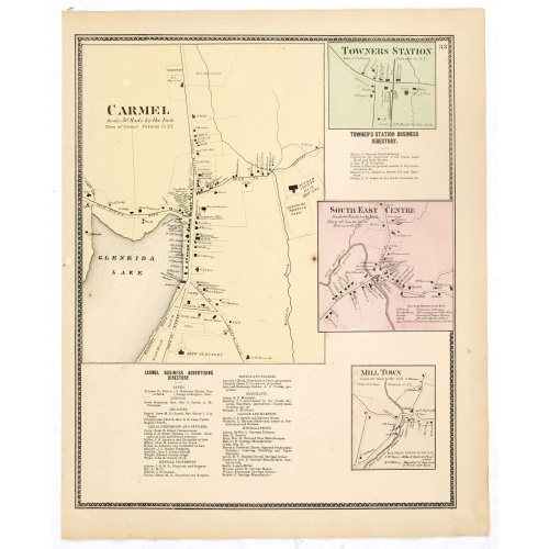 Town of Carmel / Towners Station / South East Centre / Mill Town.