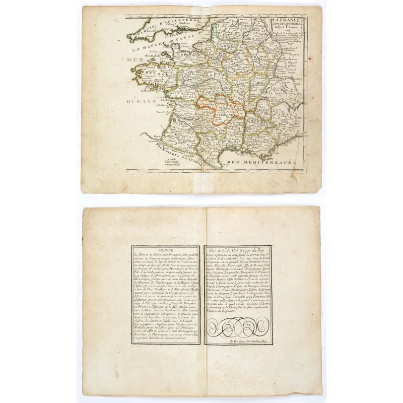 La France avec ses acquisitions jusqu'à l'année 1705.