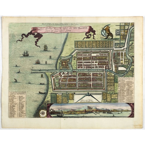 Ware affbeeldinge wegens het casteel ende stadt Batavia. . .