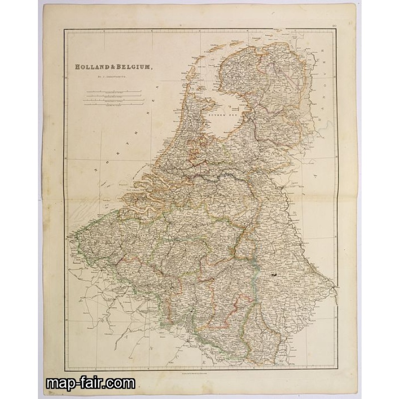Carte Generale des Dixet Sept Provinces des Pays Bas.
