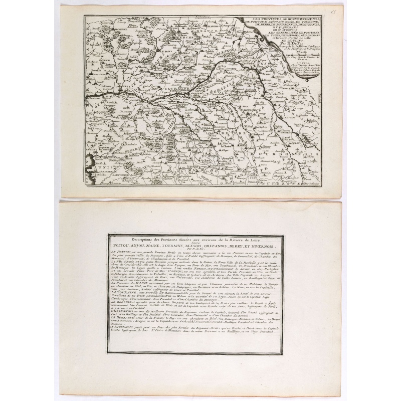 Les Provinces, ou Gouvernement de Poictou, d'Anjou, du Maine, De Touraine . . .