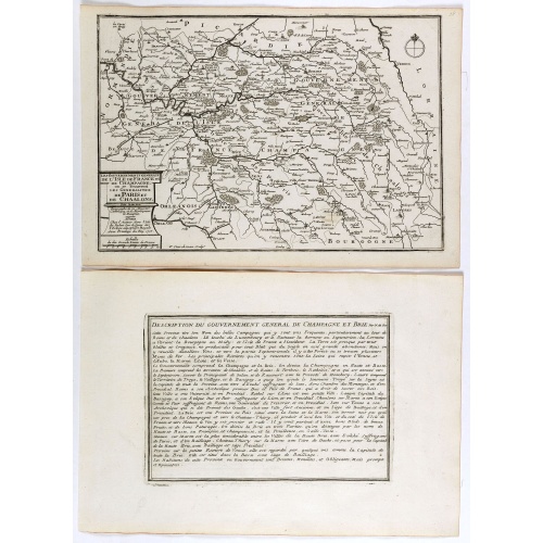 Les Gouvernements generaux de l'Isle de France et de Champagne, ou se trouvent les generalitez de Paris et Chaalons.