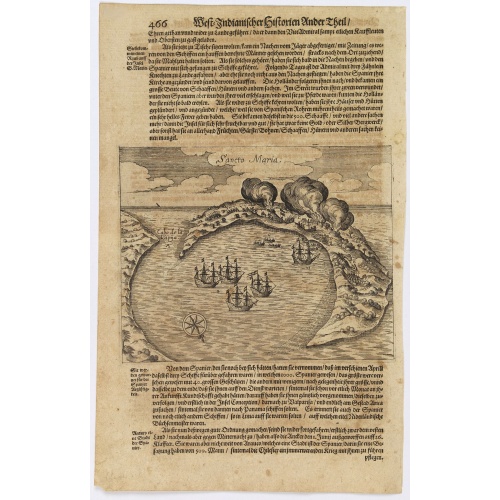 [Spilbergen's fleet visits the island of Santa Maria] / [The Dutch visit Isla Mocha].