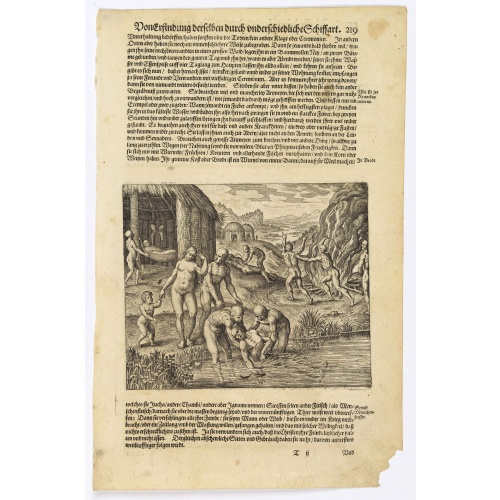 [How natives of Paria cope with illness] / Vespucci reaches Lake Maracaibo]..