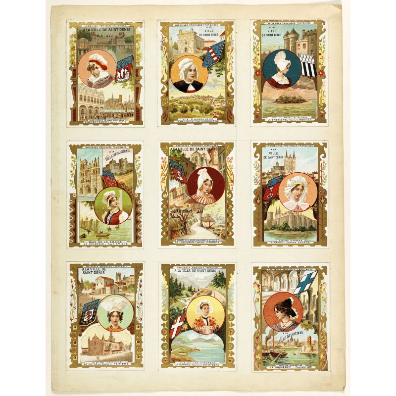 [Les anciennes provinces Françaises à la ville de Saint Denis].