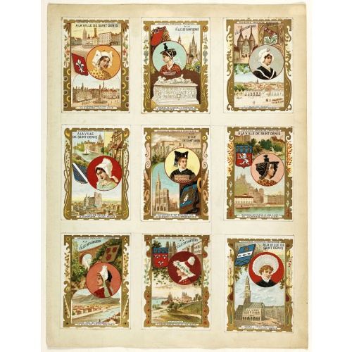 [Les anciennes provinces Françaises à la ville de Saint Denis].