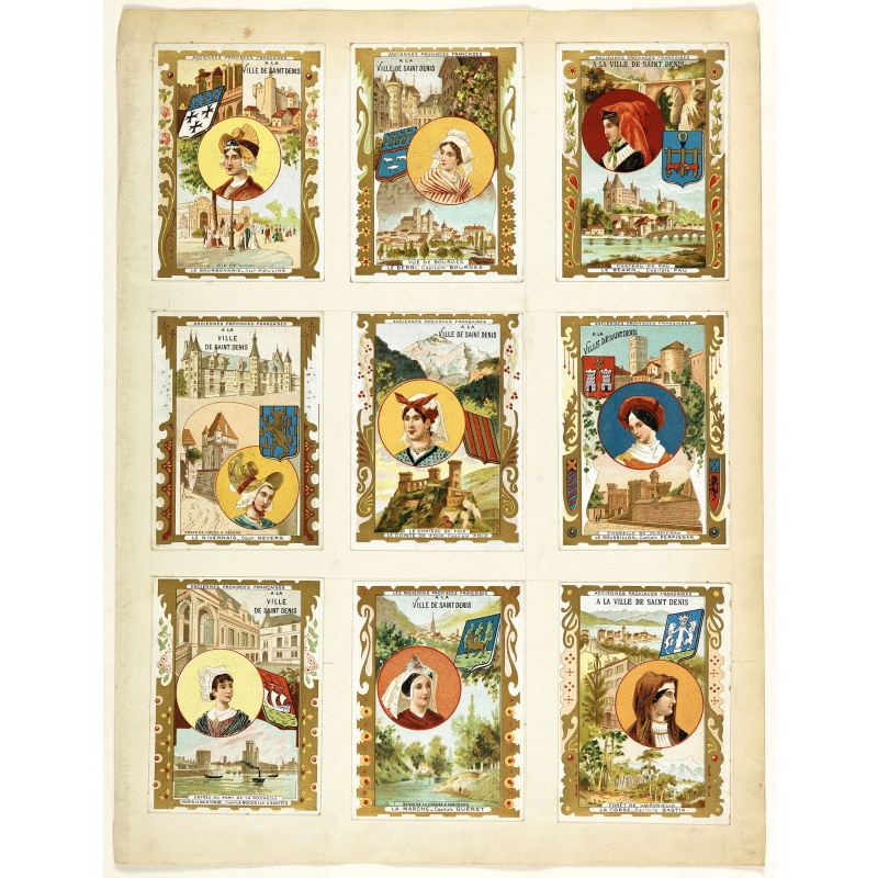 [Les anciennes provinces Françaises à la ville de Saint Denis].