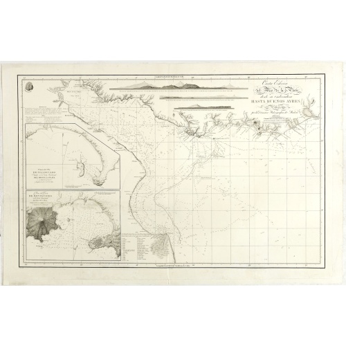 Carta esférica del Rio de la Plata : desde su embocadura hasta Buenos Aires.