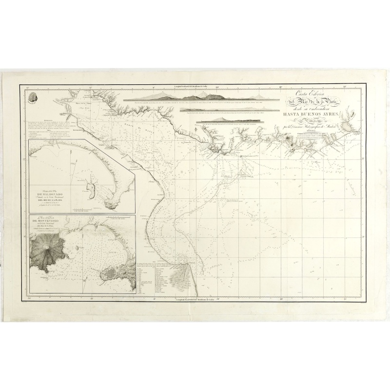 Carta esférica del Rio de la Plata : desde su embocadura hasta Buenos Aires.