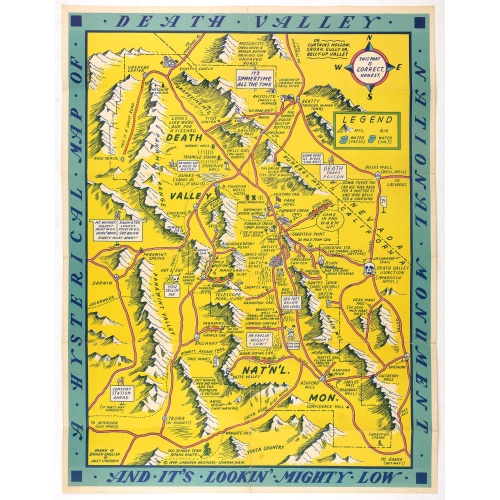 A Hysterical Map Of Death Valley National Monument -- And It's Looking Mighty Low