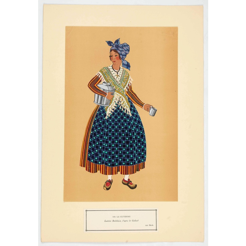 Laitière Bordelaise, d'après de Gallard (110, La Guyenne).