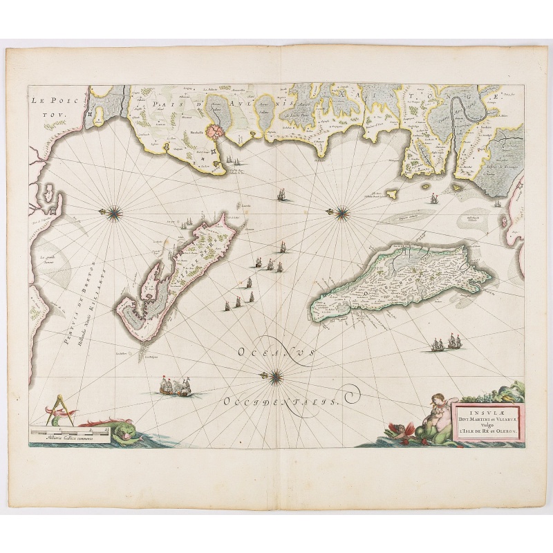 Insulae Divi Martini et Uliarus, vulgo L'Isle de Ré.. Oleron.