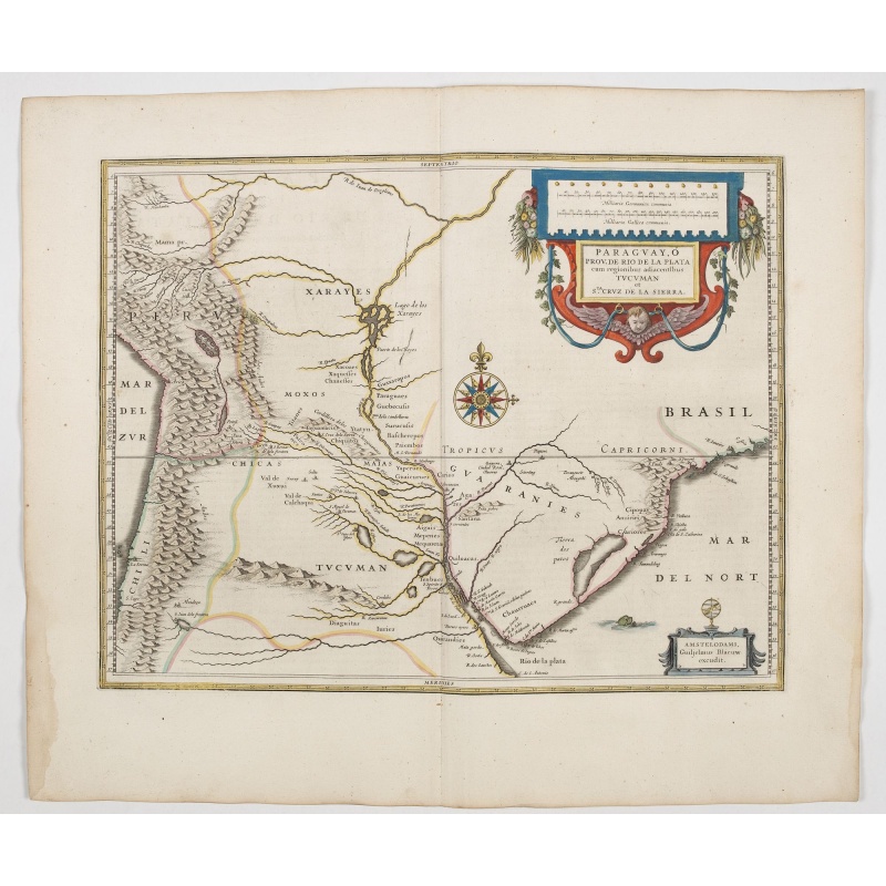 Paraguayo prov. de Rio de La Plata cum regionibus..