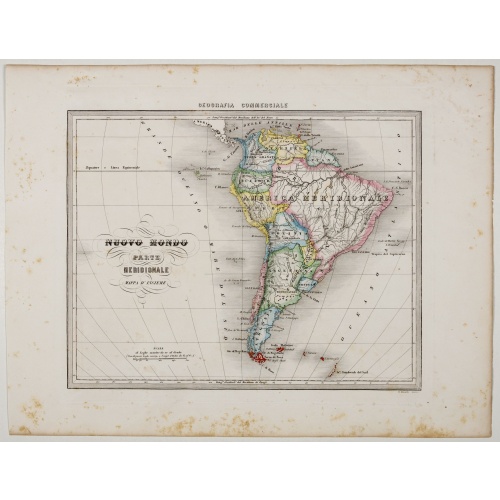 Nuovo Mondo parte Meridionale.