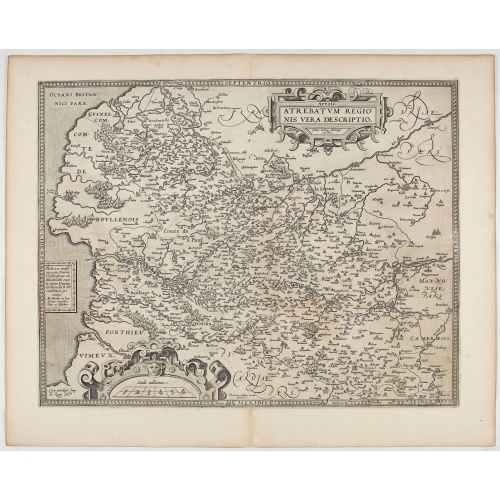 Artois. Atrebatum Regionis Vera Descripto.