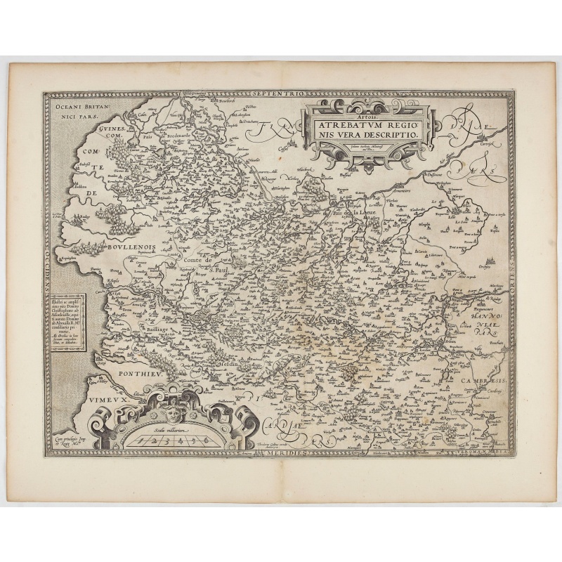Artois. Atrebatum Regionis Vera Descripto.