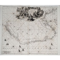 [Lot of 8 maps and prints]  Norvegiae Maritimae ab Elf-burgo ad Dronten / Pascaert van Noorwegen streckende van Elf-burg tot Dronten.
