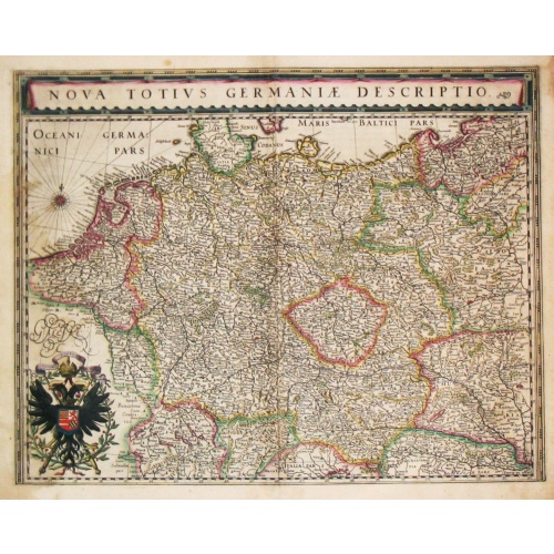 [Lot of 14 maps of Germany] Nova Totius Germaniae Descriptio.