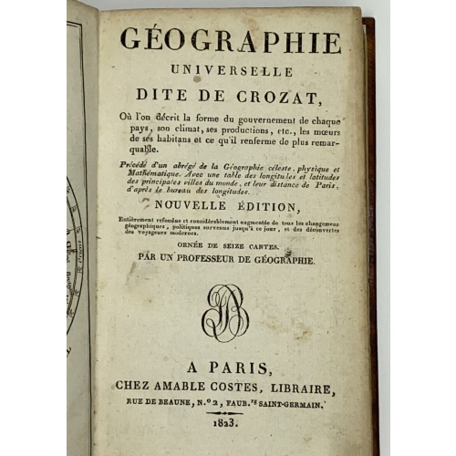 Geographie Universelle dite de Crozat.